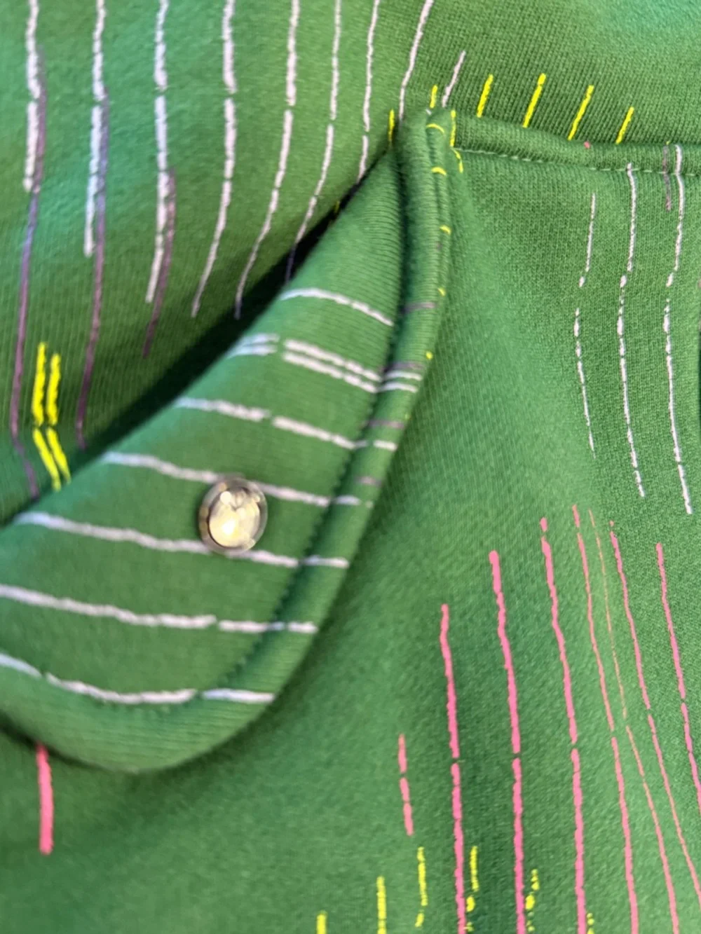 Nomis green & pink boho button up sweatshirt SZ SM - Picture 5 of 14